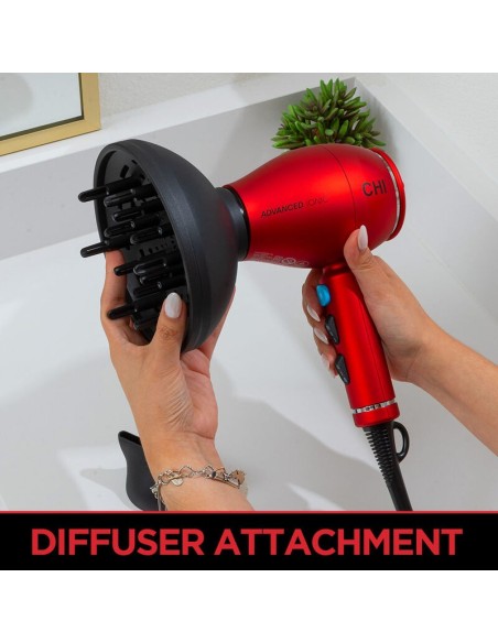 CHI 1875 Series Advanced Ionic Compact Hair Dryer Red